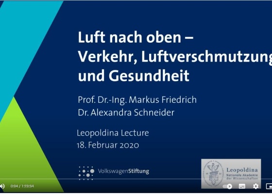 Vorschau-BildFriedrich (2020) Luft nach oben - Verkehr, Luftverschmutzung und Gesundheit. Leopoldina Lecture